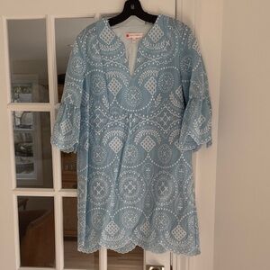 Jude Connally Blue and White Mini Dress